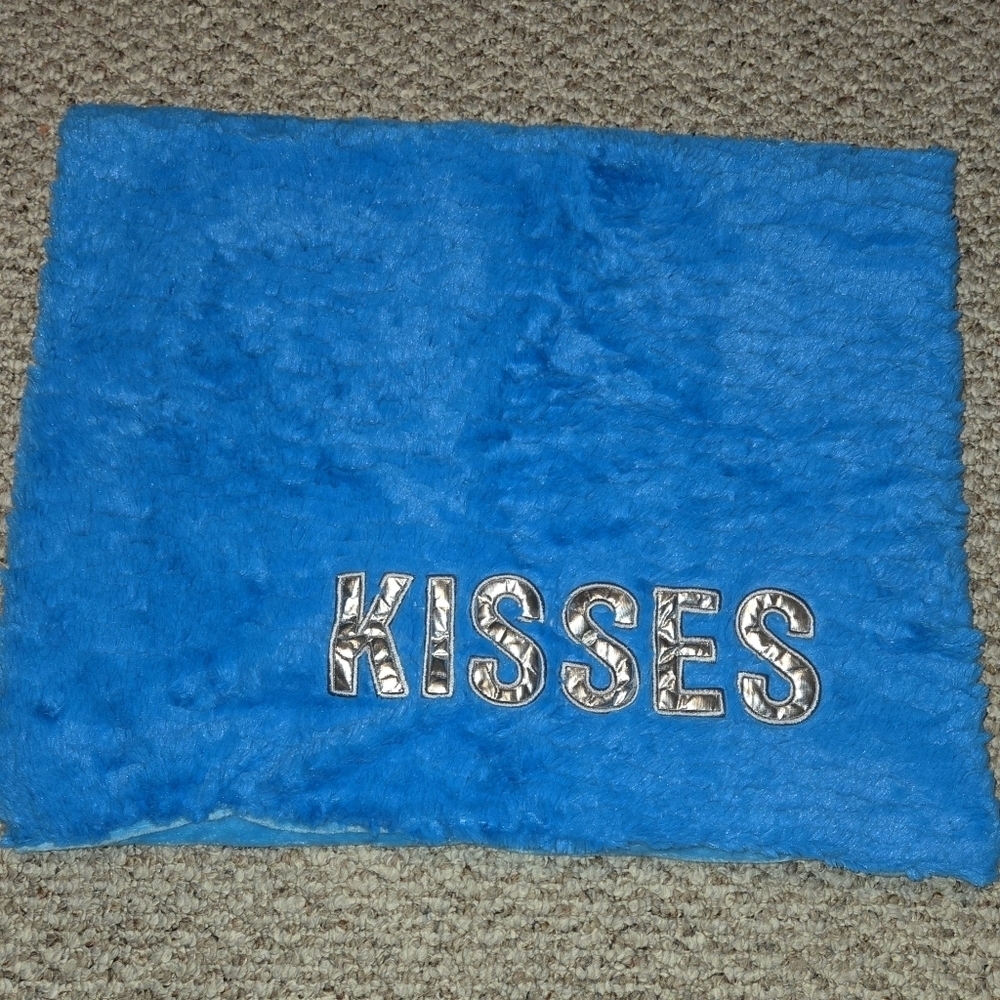 Hersey Kisses Super Soft Blue Blanket